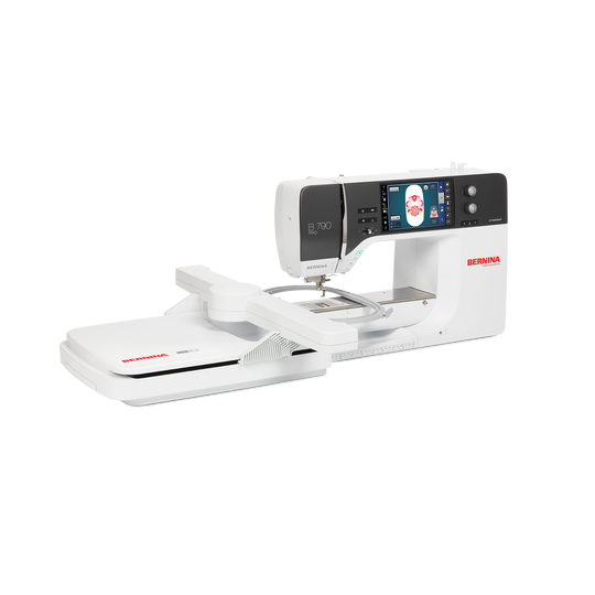 BERNINA 790 PRO N&auml;h- und Stickmaschine in weisser Ausf&uuml;hrung mit grossem Stickmodul, farbigem Touchscreen und freiem Durchlassbereich image number