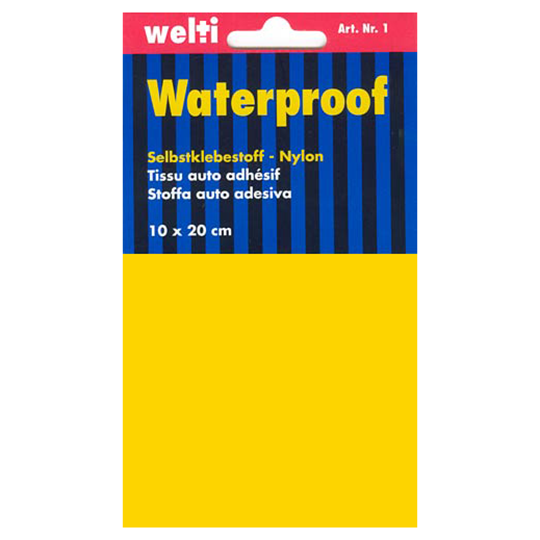 Stoffa auto adesiva Nylon 10 x 20 cm - giallo image number