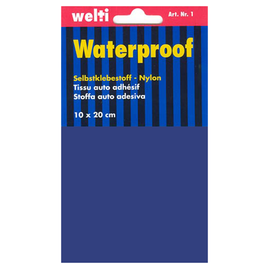 Stoffa auto adesiva Nylon 10 x 20 cm - blu reale image number