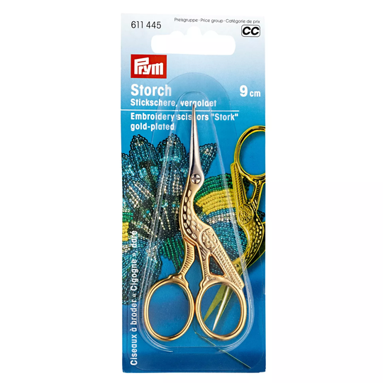 Stickschere Storch 9 cm image number