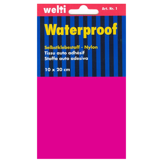 Stoffa auto adesiva Nylon 10 x 20 cm - rosa image number