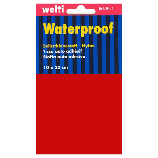 Stoffa auto adesiva Nylon 10 x 20 cm - rosso image number