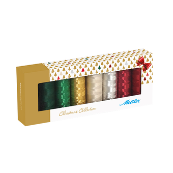 N&auml;hgarn POLY SHEEN Metallic Christmas 8er-Set