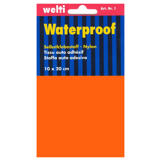 Stoffa auto adesiva Nylon 10 x 20 cm - arancione image number